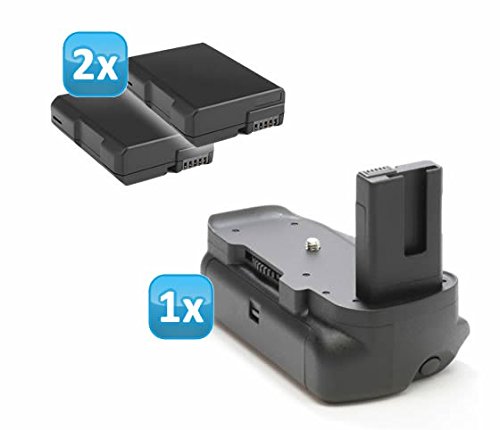 Minadax Profi Batteriegriff für Nikon D5200, D5100 - hochwertiger Handgriff mit Hochformatauslöser + 2x EN-EL14 Nachbau-Akkus Minadax Profi Batteriegriff für Nikon D5200, D5100 - hochwertiger Handgriff mit Hochformatauslöser + 2x EN-EL14 Nachbau-Akkus
