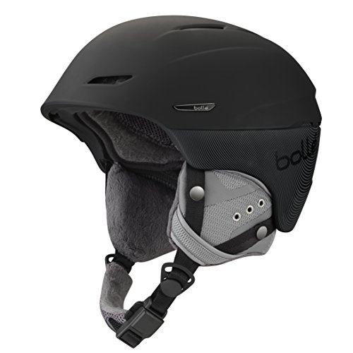 Bollé Millenium Outdoor Skiing Helmet, Soft Black/Grey, 54-58 cm