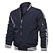 Produktbild JYJM Herren Jacke ubergangsjacke Herbst Winter Herren Windbreaker Winterjacke Freizeit Einfarbig Oberbekleidung Wintermantel Casual Langarm Mantel Outwear Stand Baseball Uniform Flying Jacket