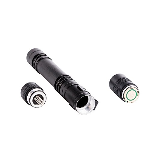 Qwert LED Praktische Taschenlampe superhelle Mini Handgerät Taschenlampe, Wasserfest Tragbare im Freien Handlampe für Campen Wandern Fahrradfahren und Notfälle (250 Lumen) - 2