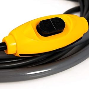Deuba Doccia da campeggio Attacco 12V per l'accendisigari Doccia portatile giardino esterno auto - immagine 5