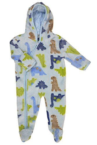 Cute & Snuggly Dino Onesie - Newborn to 6 months - Blue - 0-3 Months