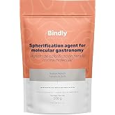 BINDLY&reg; Sodium Alginate Powder 500g | Fast Dissolving Gelling for Molecular Spherification, Creative Cooking and Baking | Veg