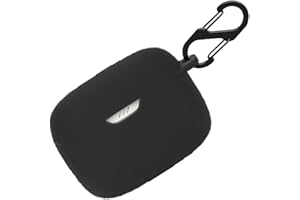 BIIULHCI Silikonowe etui do JBL Tune Beam, odporne na uderzenia etui ochronne i ochrona skóry, etui ochronne do JBL Tune Beam z breloczkiem (czarne)