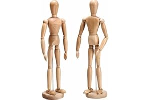 CWR DOM 201/1 Manichino Legno Donna con Base, cm.31 h