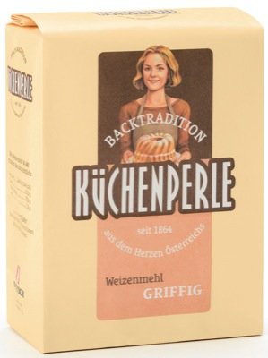 Preisvergleich Produktbild Küchenperle Weizenmehl T480 1kg, griffig