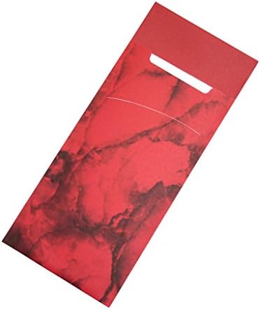 Gastropapier30 Pieces Cutlery Pouches with Napkin, Paper, red