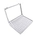 Produktbild OOSAKU Samt Schmuckkästchen Tabletthalter Ring Ohrring Halskette Schmuck Display Aufbewahrungskoffer mit Klarglasdeckel