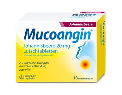 Preisvergleich Produktbild Mucoangin Lutschtablette Johannisbeere (18 ST)