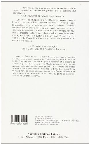 Book's Cover of Pétain: Gloire et sacrifice