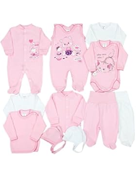 TupTam Unisex Baby Erstausstattung Bekleidungsset 11 teilig