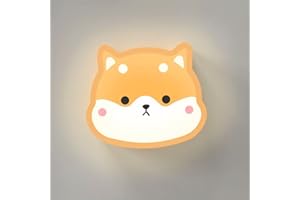 GUANSHAN Simpatico cartone animato per bambini Lampada da parete per camera da letto Lampada da comodino Lampada da parete creativa a LED Illuminazione da parete per ragazzi, ragazze