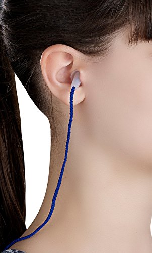 newgen medicals Profi-Gehörschutzstöpsel mit Lamellen & Umhänge-Kordel, 10 Paar, 29 dB - 3