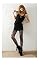 Produktbild Distinct Schwarz Jacquard Strümpfe Sexy Netzs Muster Strumpfhose