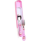 Kids Cutlery Set &ndash; Carrying Box, Stainless Steel, Pink