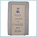 GENUINE ebabygoods Blue Keep Calm & Change My Bum Changing Mat - Soft Touch