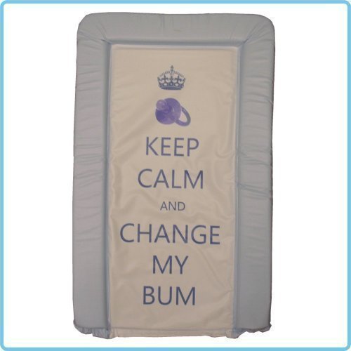 GENUINE ebabygoods Blue Keep Calm & Change My Bum Changing Mat - Soft Touch