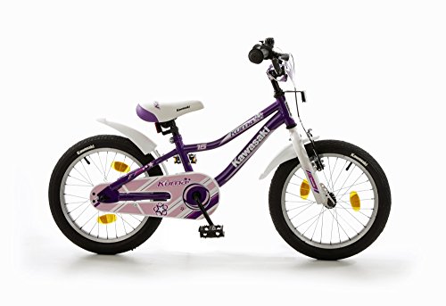 Preisvergleich Produktbild Bachtenkirch Kinderfahrrad 16'' Kawasaki Kuma lila-weiß