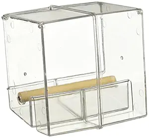 Creative Foraging Systems Seed Corral No Mess Pet Feeder, Keeps Cage Cleaner