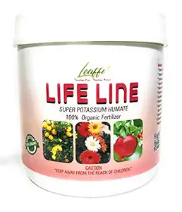 Leaffi Lifeline - Super Potassium Humate by Hobby Lounge | Eco-Friendly 100% Organic Fertilizer, Vermicompost | 200 g