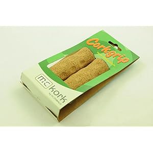 SOFT NATURAL CORK TYPE BIKE HANDLEBAR GRIPS IDEAL TREKKING MTB,FIXIE & ALL BIKES