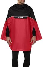 Vaude Covero II Poncho Homme Rouge FR : XL (Taille Fabricant : XL)