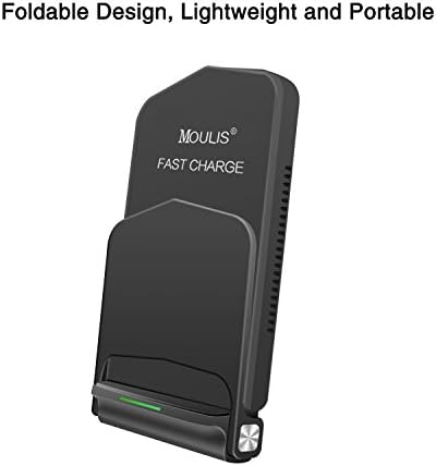 Fast Wireless Charger, QI Quick Wireless Charging Stand with Type-C Cable for Samsung Galaxy Note 8 S8 S8 Plus S7 Edge S7 S6 Edge Plus Note 5 and Standard Charge (Black)