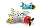 Asa duradera Intex Figura Avion Hinchable (132X130 CMS) con Pistola Lanza Agua, Multicolor (57537NP) , Modelos/colores Surtidos, 1 Unidad