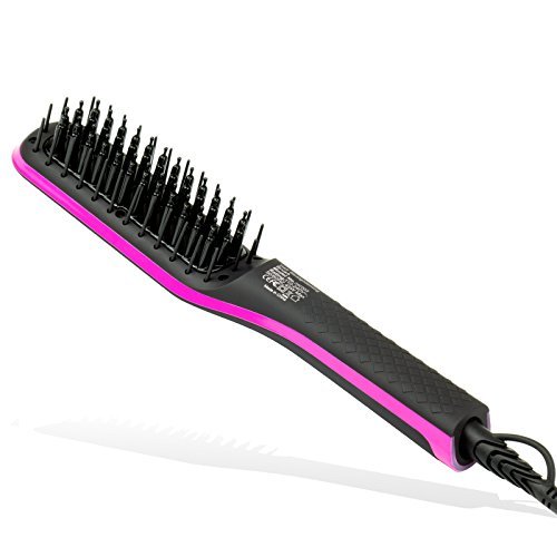 Apalus® Keramik Glättungsbürste, Ionen Haarglätter Bürste Mit Schnellaufheizungs Funktion, Stylingbürste Für Glattes Und Geschmeidig Glänzendes Haar, Feuchtigkeitsspendene Beauty Glättbürste Für Schöne Haare, Glätteisen Bürste Zum Glätten Von Locken - 8