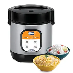 Kent Personal Rice Cooker (Metal, KPRC, Black)