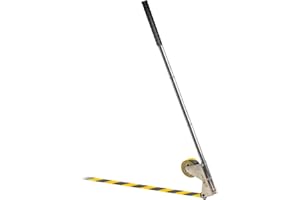 BAUSATZ Tape Marking Machine Hand-Push Tape Sticking Machine Lane Marking Applicator with Rubber Roller Manual Floor Tape Applicator