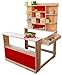 Produktbild Coemo Kaufladen Kaufmannsladen Verkaufsstand Marktstand Holz für Kinder - ohne Zubehör