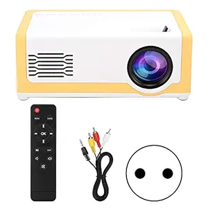 Mini Projector, Portable Projector Built-in High-Fidelity Speakers, Original 320X240 Resolution, Support 1920X1080 Full HD Picture Resolution Decoding, HiFi Sound Quality, Easy to Carry(EU)