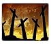 Produktbild Mauspad Gaming Mouse Pad Naturkautschukmaus-Kreuz-Silhouette mit Sonnenuntergang als Hintergrund M0A01741