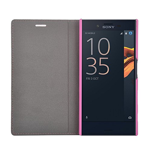 Sony Xperia X Compact Hülle,IVSO Hohe Qualität Advanced Shock Absorption Technology Case Folio Tasche Cover für Sony Xperia X Compact Smartphone 11,7 cm (4,6 Zoll) (Für Sony Xperia X Compact, Rosa) - 3