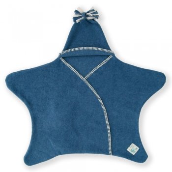 Tuppence and Crumble Star Baby Wrap Denim Size Small