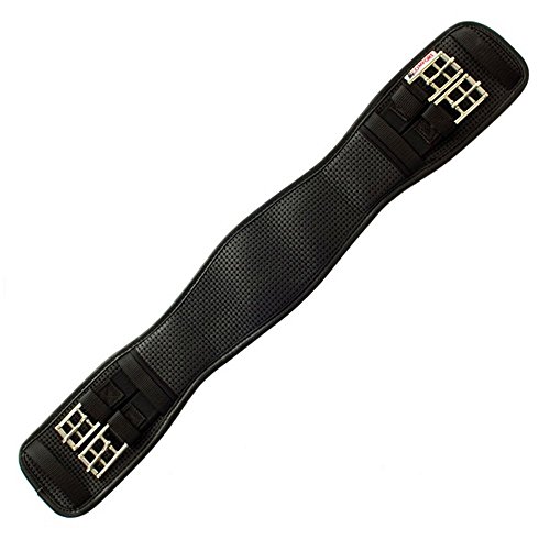 Hy Comfort Waffle Dressage Girth Black - Elastic Both Ends