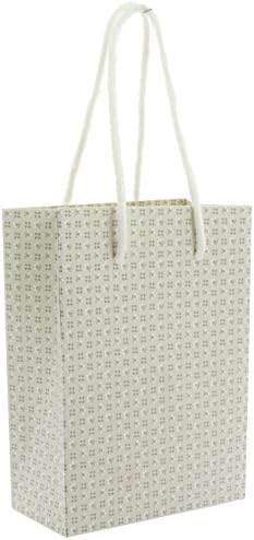 Set 10 Pieces Shopper Box with Lanyards 13 x 7 x 18 Flowers – Taupe
