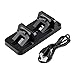 Produktbild Kasit 5V USB Port Ladegerät Dual Ladegerät Dock Station Stand Halter für Playstation 4 PS4 Wireless Controller - Schwarz