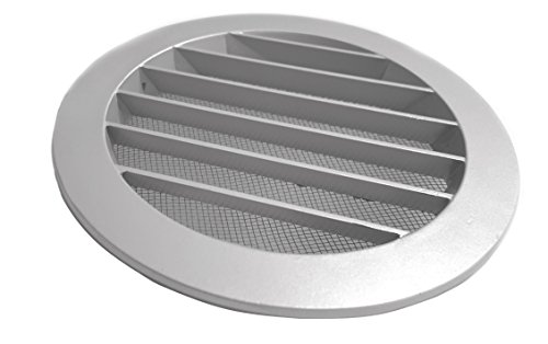 Intelmann Wetterschutzgitter Grau Ø 150 Aluminium (100 125 150 160 200) - 2