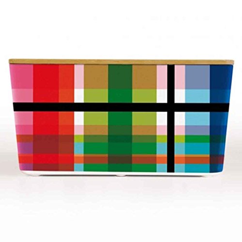 Remember Brotbox mit Bambusdeckel ‚Zigzag‘ - 2