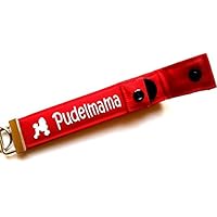 Pudelmama - Pudel - Schlüsselanhänger / Schlüsselband mit Einkaufschip / Chip für: Pudel Liebhaber - Geschenk für Hundebesitzer
