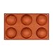 Produktbild Ndier Silikon-Kuchenformen mit 6 Mulden, große Halbkugel, Halbkugel, Kuppelform, Schokolade, Pudding, Gebäck