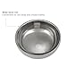 Anself Stainless Steel Men's Shaving Bowl, Silver