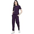 SIRIL Women's Co-ord Set Lycra Top and Pant Set |Two Piece Co-ord Set | Office Wear Co-ord Set