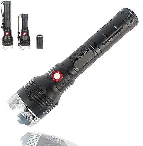 SINOMALL Newest Electronic Automatic Dimmer Flashlight CREE XM-L T6 1000Lumens High Quality Aluminum Body 500M Range for 26650 18650