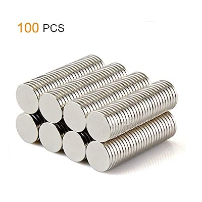 Yizhet 100x Disc Neo néodyme Terres rares Aimants forts Modèles Craft (8 * 1mm-100pcs)