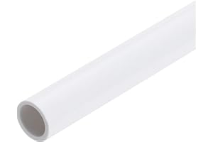 QUARKZMAN Tube Rigide en PVC de 5/16 Pouce, Tuyau Rond, Tuyauterie, Tuyauterie, 8mm ID 10mm OD 9" Longueur Blanc Haute Résistance pour Tuyau d'Eau, Loisirs Créatifs, Manchon de Câble