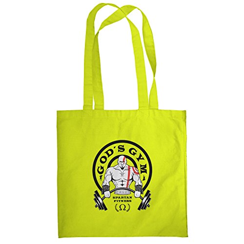 Preisvergleich Produktbild TEXLAB - God's Gym Spartan Fitness - Stoffbeutel, gelb