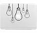 Produktbild Macbook Sticker , Stillshine Removable Schwarz Kreativ Macbook Sticker Aufkleber Skin Laptop Vinyl Decal Sticker Abziehbild Abziehbilder (Licht)